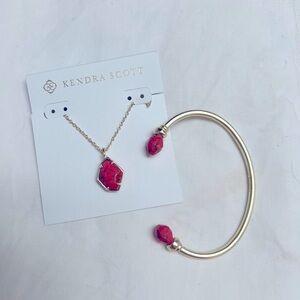 Kendra Scott Necklace and Bracelet Cuff